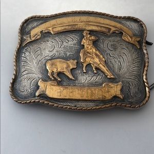 Vintage Irvine & Jachens Inc Western Belt Buckle